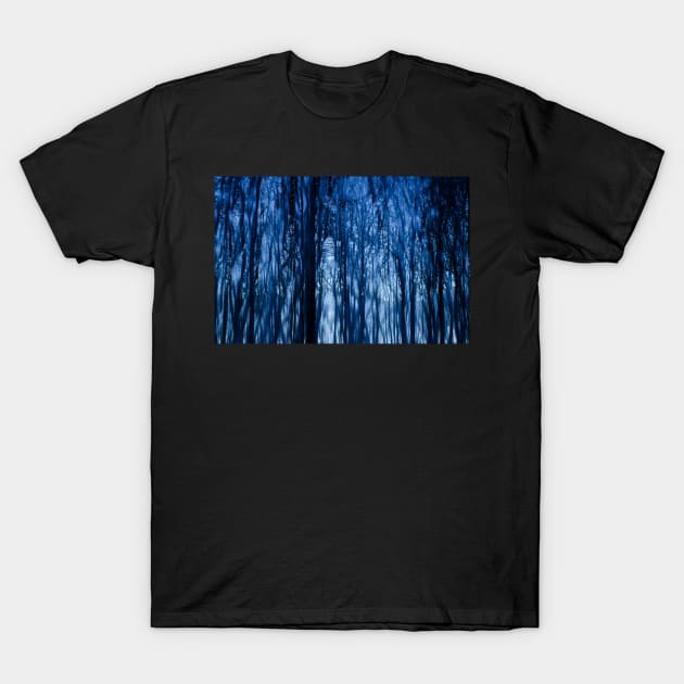 Abstract Blue Forest T-Shirt by SeaAndLight